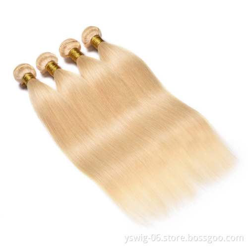 613 Hair Bundles Blonde Human Hair Wholesale Cuticle Aligned Raw Virgin Hair